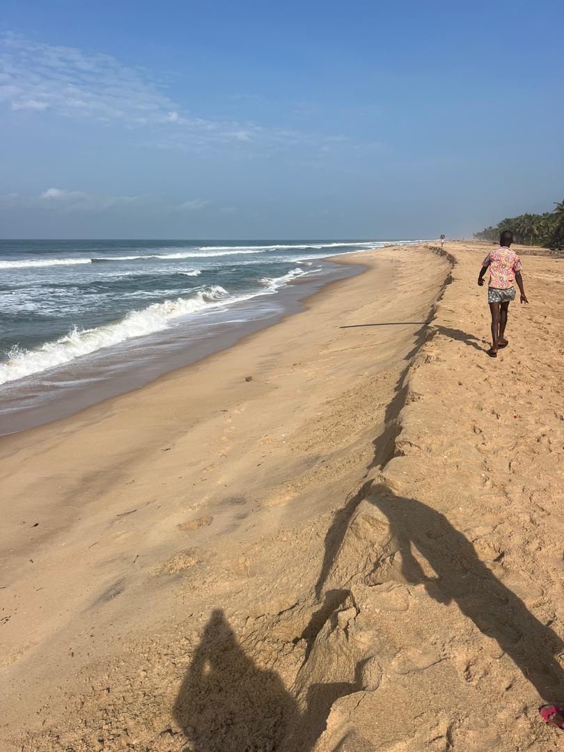 Eroded beach