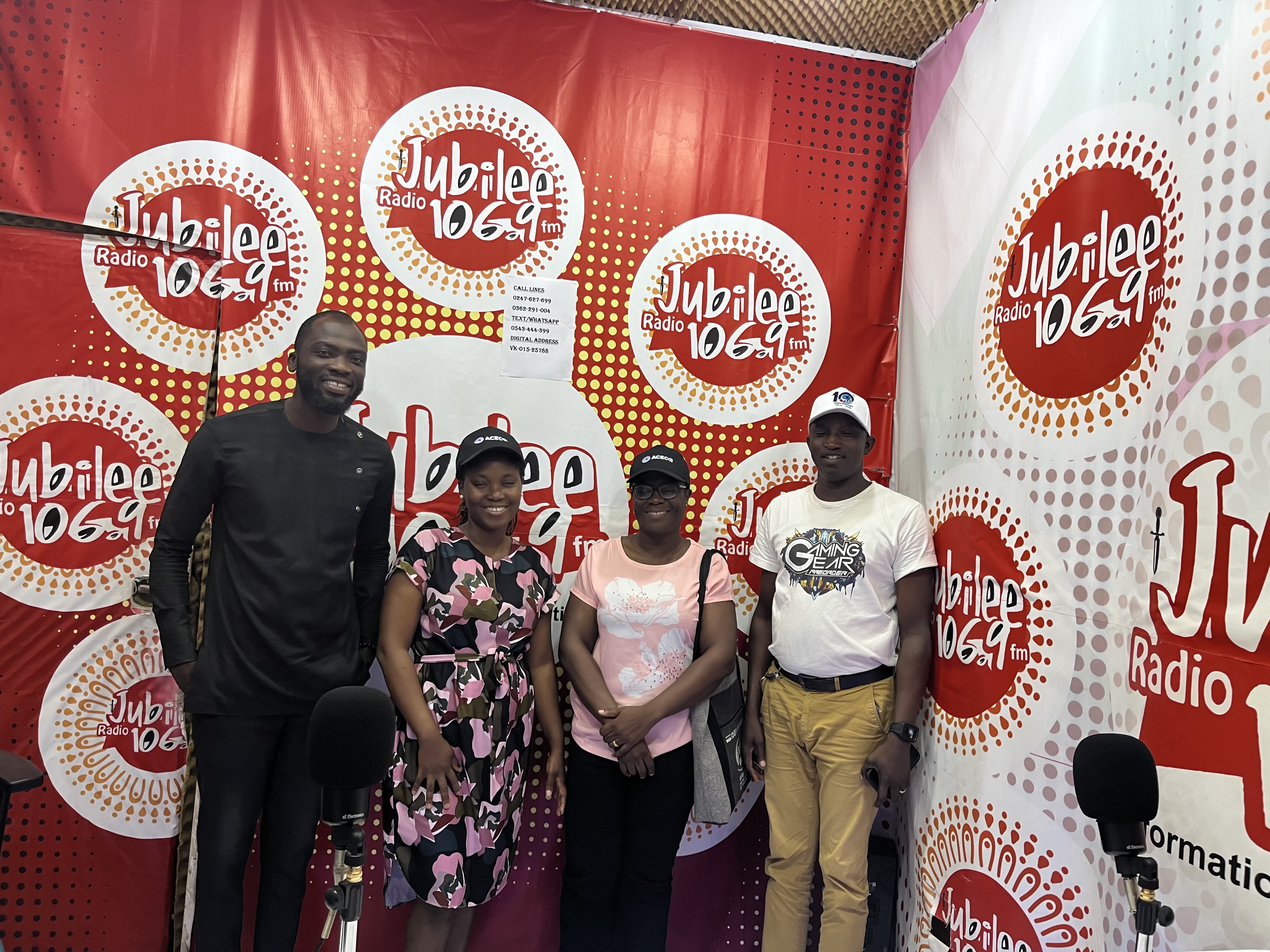 ACECoR team at Jubilee FM after a comprehensive discussion on research undertaken within the KLCRS